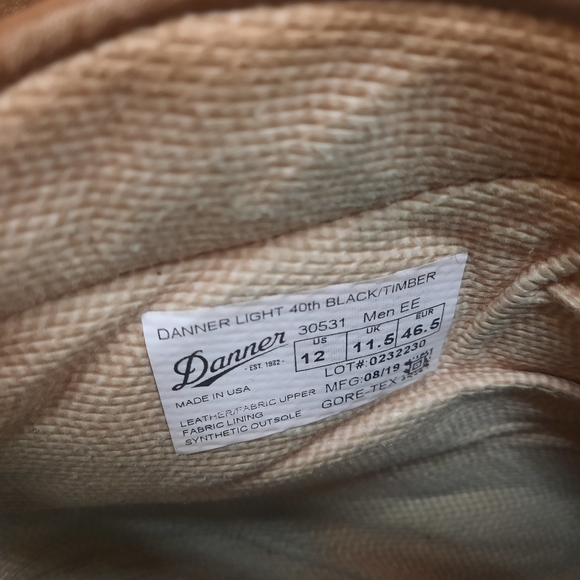 Danner light 40th anniversary Hiking Boot sz 12 - Picture 7 of 7